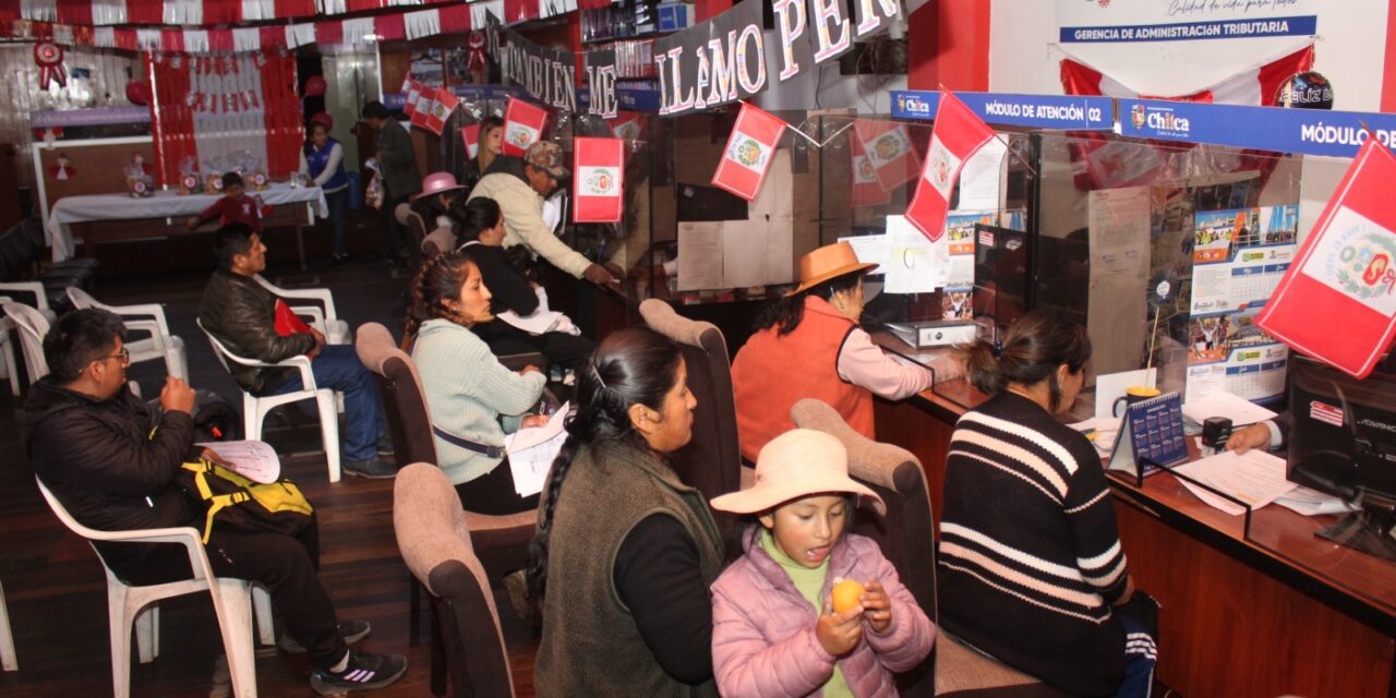 VECINOS DE CHILCA EN ULTIMOS DIAS PARA PONERSE AL DÍA EN SUS TRIBUTOS